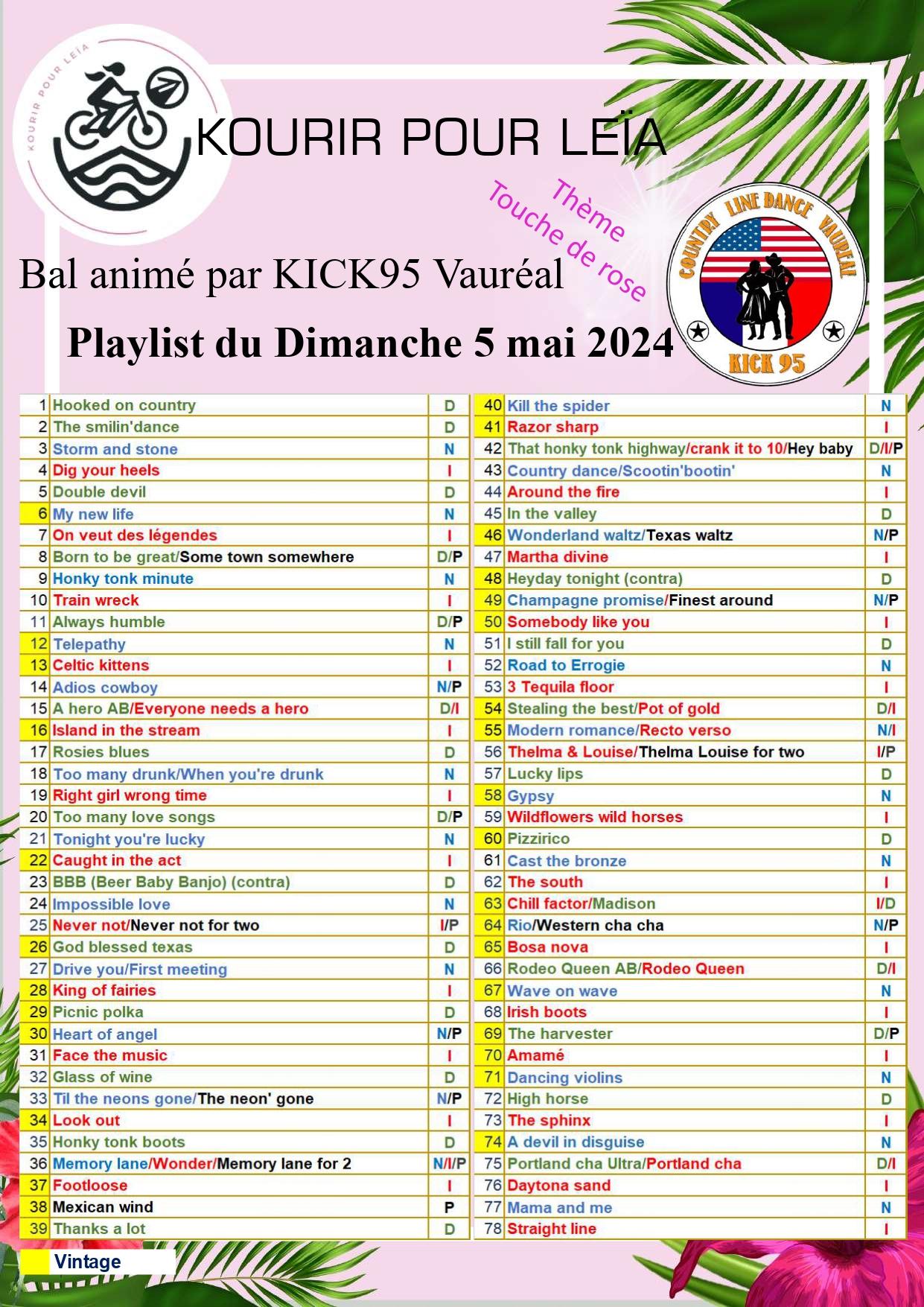 2024 05 05 playlist bal kick95 kourir pour leia page